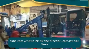 تنويه عاجل اليوم.. مصادرة 82 مركبة توك توك مخالفة في حملات مرورية بأسوان